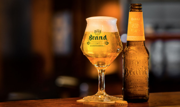 Brand Saison fles en glas